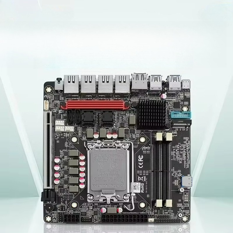 Lga 1700 Ddr5 Itx Motherboard - เมนบอร์ด In-tel VPro Q670 NAS รองรับ