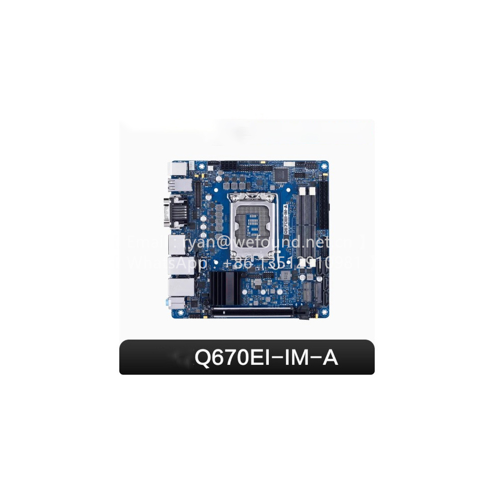 Lga 1700 Ddr5 Itx Motherboard - Q670EI-IM-A เมนบอร์ด mini-ITX LGA1700 ซ็อกเก็ตสําหรับโปรเซสเซอร์รุ่นที่ 12/13/14,