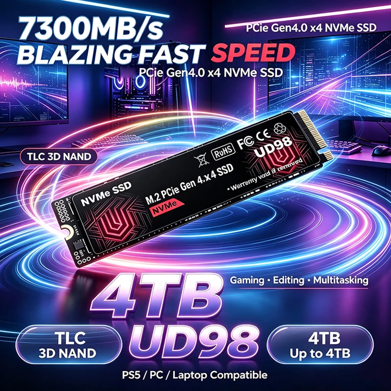M.2 Nvme 4Tb Pcie 4.0 Ssd - 2026 ใหม่ ของแท้ UD98 M.2 NVMe