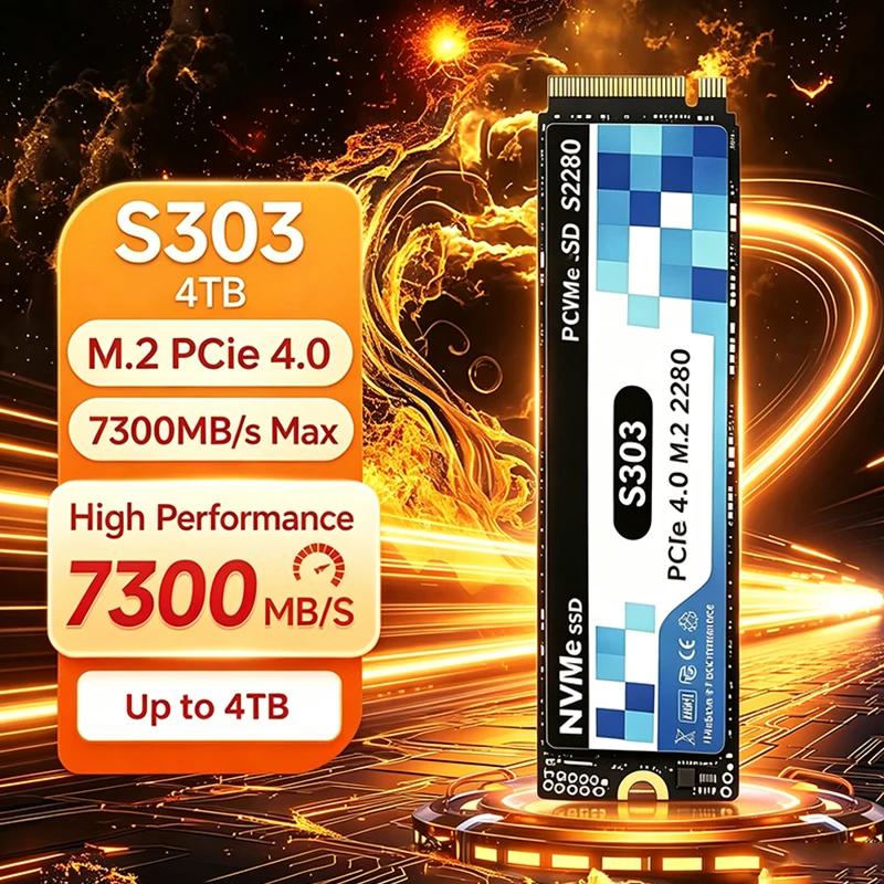 M.2 Nvme 4Tb Pcie 4.0 Ssd - 2026 รุ่นใหม่ S303 M.2 SSD M.2