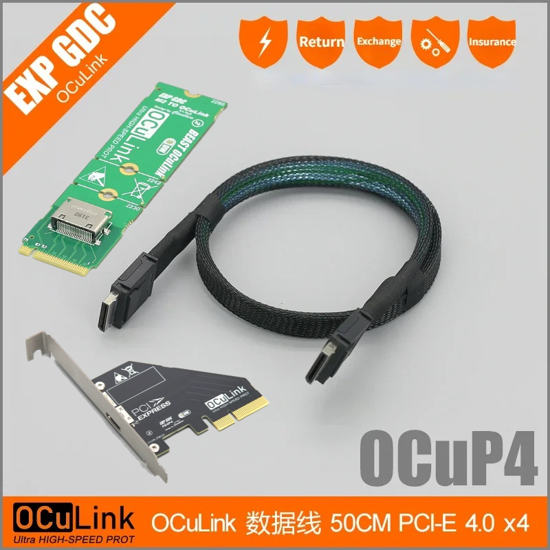 External Gpu Dock Pcie 4.0 Oculink - อะแดปเตอร์ TH3P4 OCuP4 OCuLink Thunderbolt 4/3