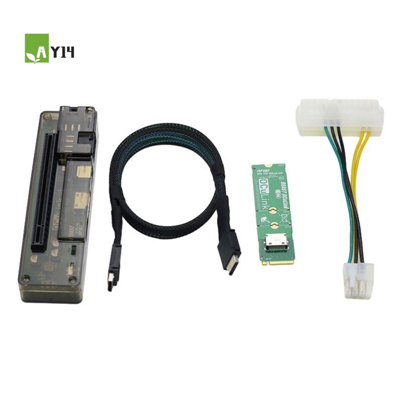 External Gpu Dock Pcie 4.0 Oculink - AY14 -M.2 MKEY อะแดปเตอร์ OCULINK ความเร็วสูง