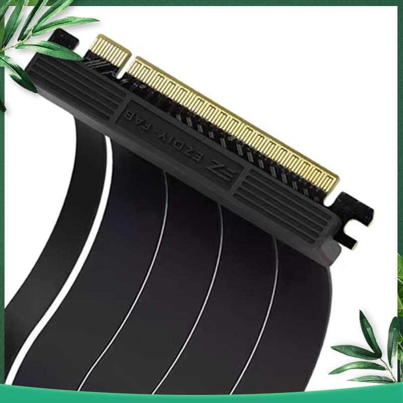 Pcie 4.0 X16 Riser Cable 90 Degree - (ใหม่) แนวตั้ง GPU วงเล็บยึด PCI-E 4.0