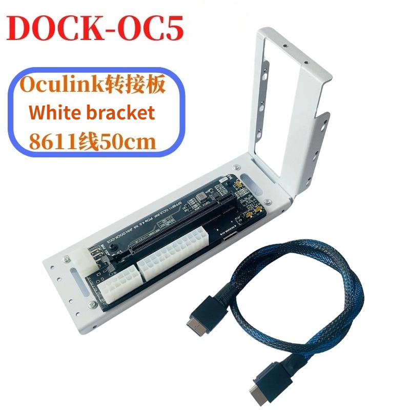External Gpu Dock Pcie 4.0 Oculink - แล็ปท็อป egpu oculink M.2 NVMe กราฟิกการ์ดภายนอกกล่องโลหะ