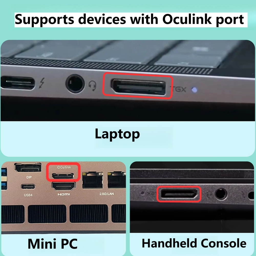 Oculink eGPU Graphics Card Doc - External Gpu Dock Pcie 4.0 Oculink บทวิจารณ์และราคา