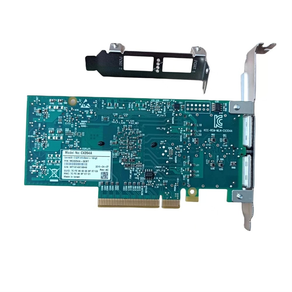 เมลลัน็อกซ์ MCX354A-QCBT การ์ด - 10Gb Sfp+ Pcie Network Card Dual Port บทวิจารณ์และราคา