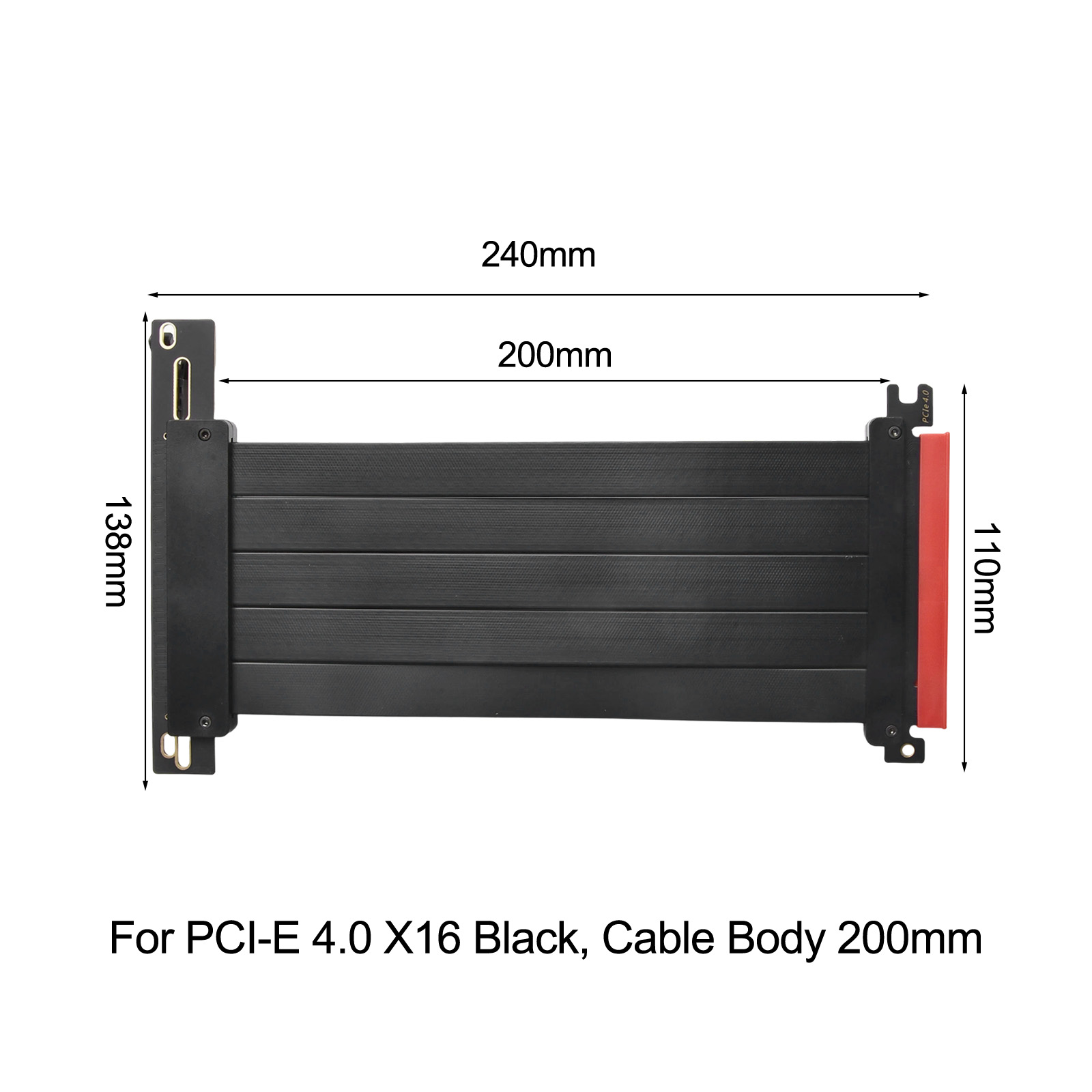 สายต่อ PCIe 4.0 X16 แบบมีชีลด์ - Pcie 4.0 X16 Riser Cable 90 Degree บทวิจารณ์และราคา