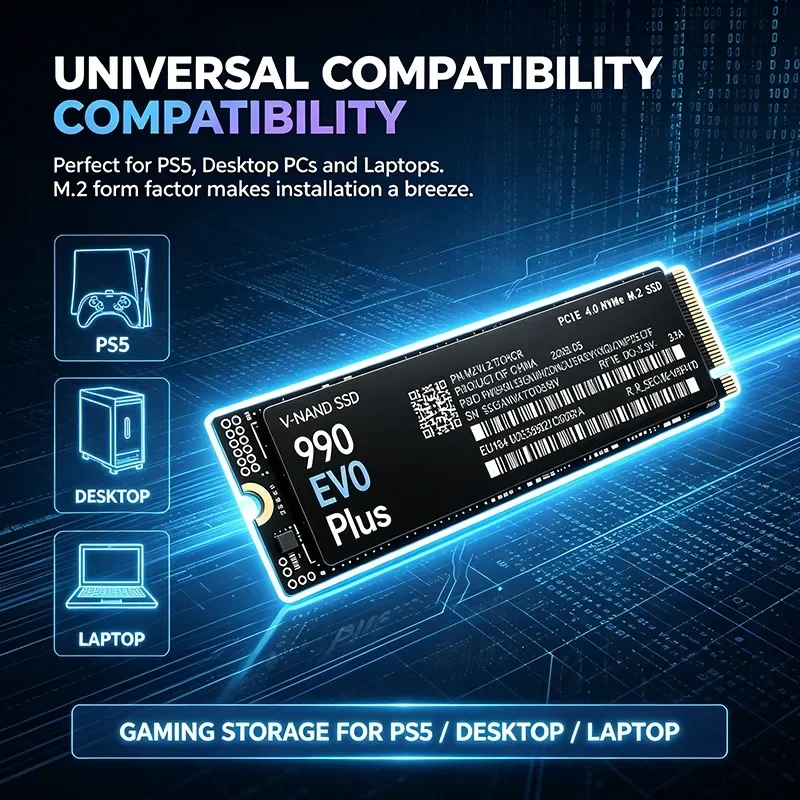SSD ความเร็วสูง 990 EVO Plus M - M.2 Nvme 4Tb Pcie 4.0 Ssd บทวิจารณ์และราคา