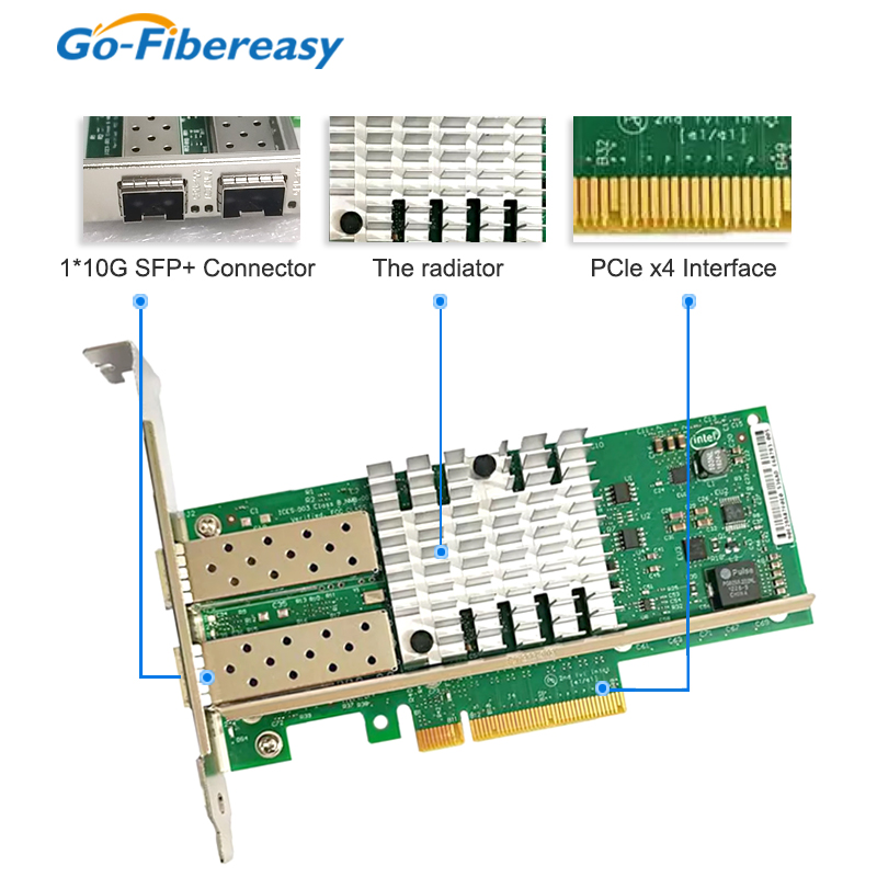 X520-DA2 10Gb SFP+PCI-E การ์ดเ - 10Gb Sfp+ Pcie Network Card Dual Port บทวิจารณ์และราคา
