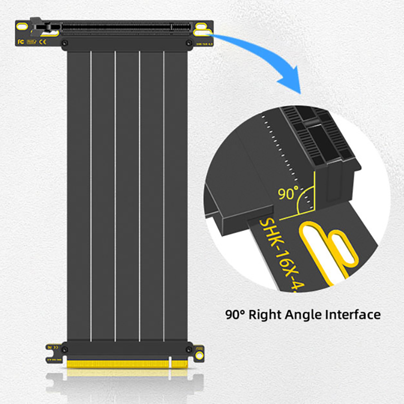 TEUCER PCI-E 4.0 X16 Riser Cab - Pcie 4.0 X16 Riser Cable 90 Degree บทวิจารณ์และราคา