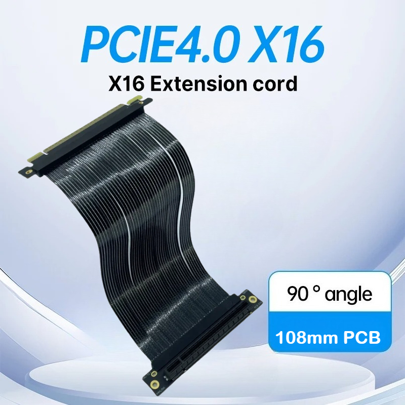 PCI-E 4.0X16 กราฟิกการ์ดป้องกั - Pcie 4.0 X16 Riser Cable 90 Degree บทวิจารณ์และราคา