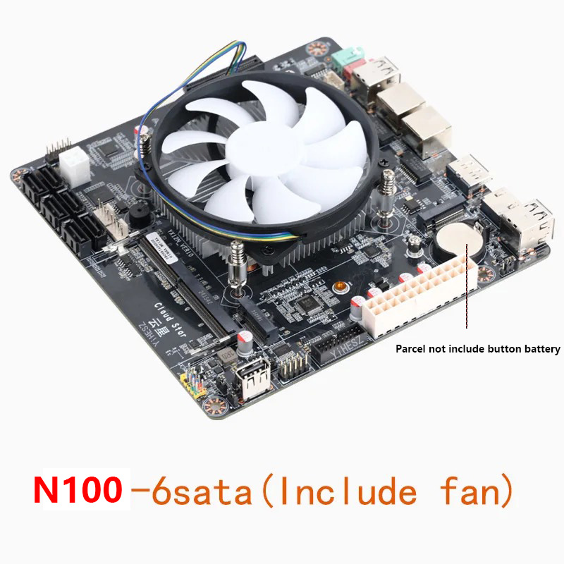 เมนบอร์ด Intel N100 Mini-ITX พ - Nas Motherboard N100 6 Sata บทวิจารณ์และราคา