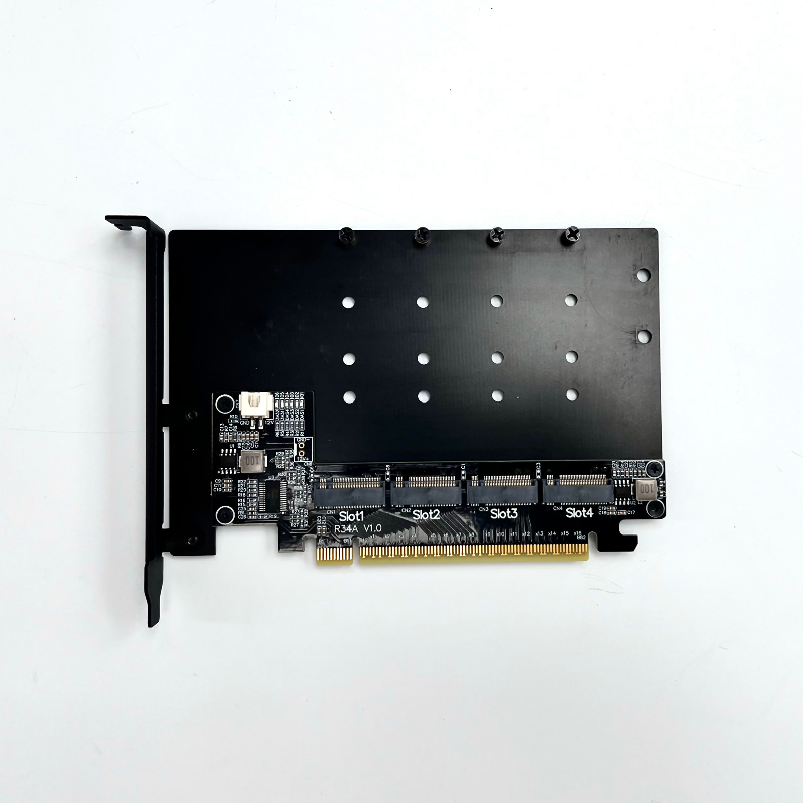 การ์ดแยกพอร์ตฮาร์ดดิสก์ M.2 NV - Quad M.2 Nvme Pcie Bifurcation Card บทวิจารณ์และราคา