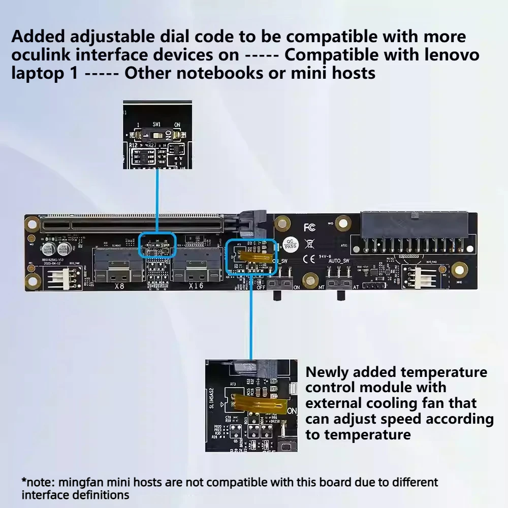 ด็อกกิ้งแท่นวางการ์ดจอภายนอก D - External Gpu Dock Pcie 4.0 Oculink บทวิจารณ์และราคา
