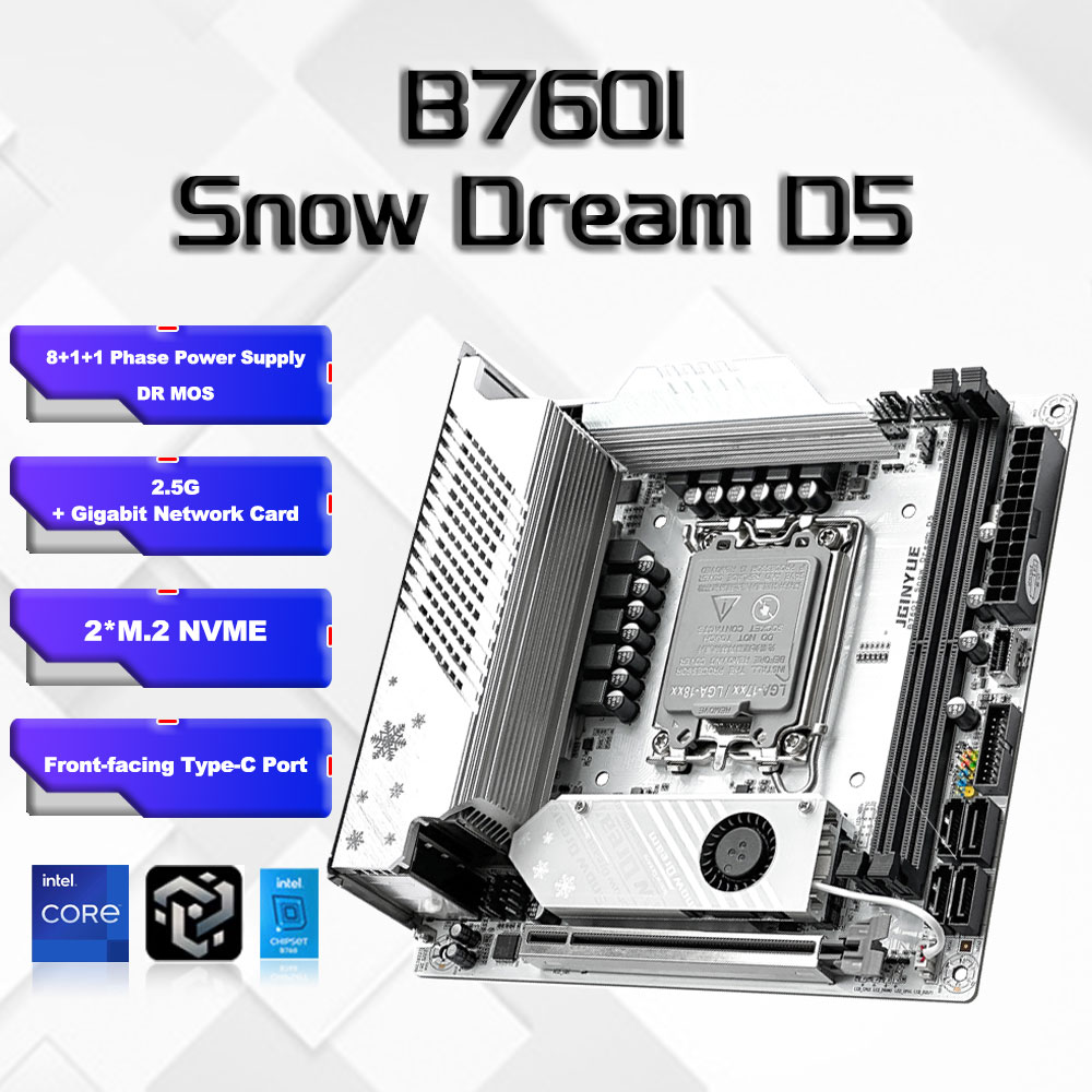 เมนบอร์ด B760i ARGB WIFI DDR5  - Lga 1700 Ddr5 Itx Motherboard บทวิจารณ์และราคา